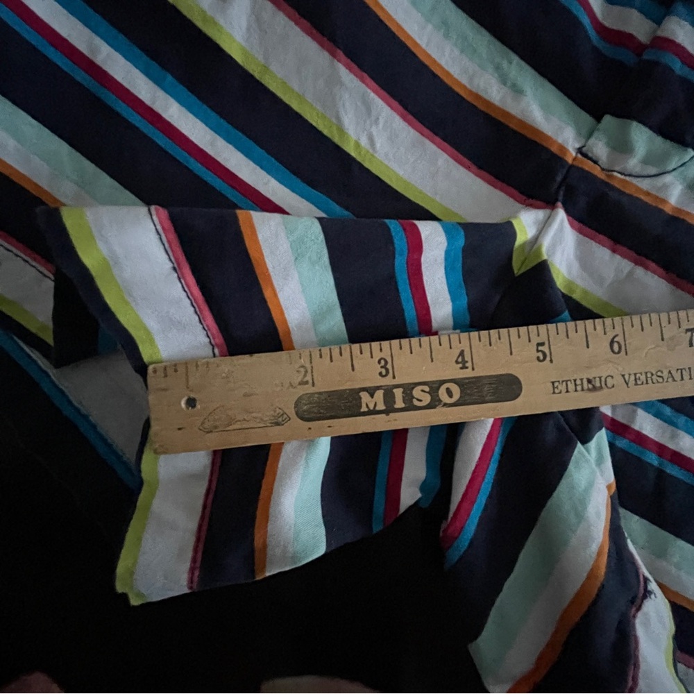 TOMMY HILFIGER Short 4 Multi-Color Striped Chino Shorts Preppy Coastal Summer - Picture 7 of 11
